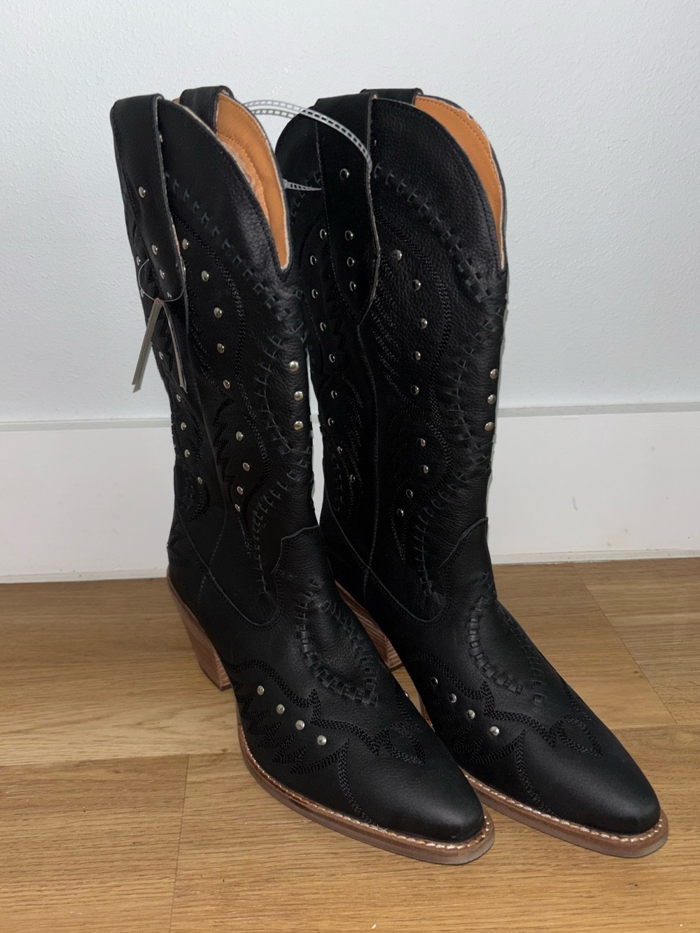 Sz. 11 Dingo Black 'Pretty 'N' Pink' Women's Leather Boots - Picture 8 of 11